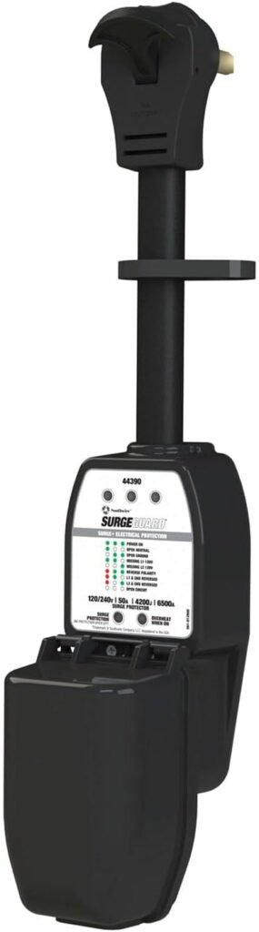 Surge Guard 50A Portable RV Surge Protector with Cover