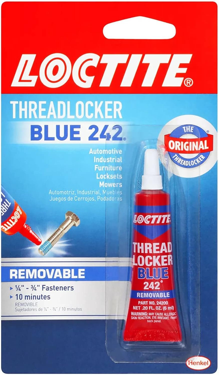 Loctite Threadlocker Blue 242 Medium Strength, 6 ml Tube