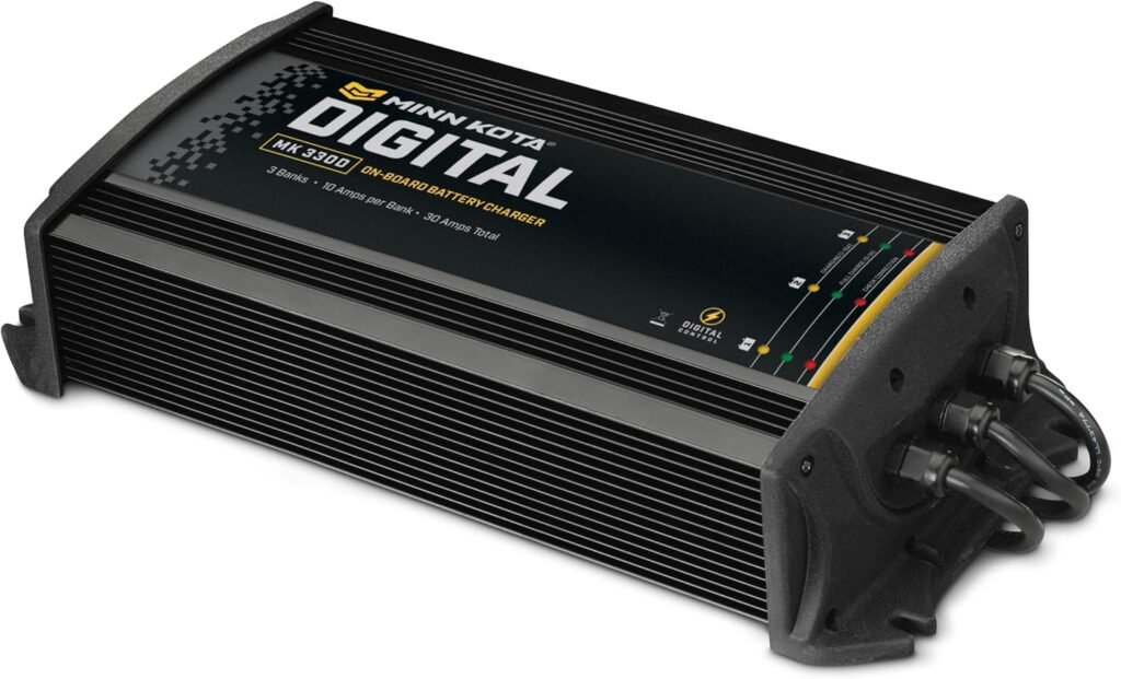Minn Kota MK 330D Digital On-Board Battery Charger (3 Bank x 10 Amp)