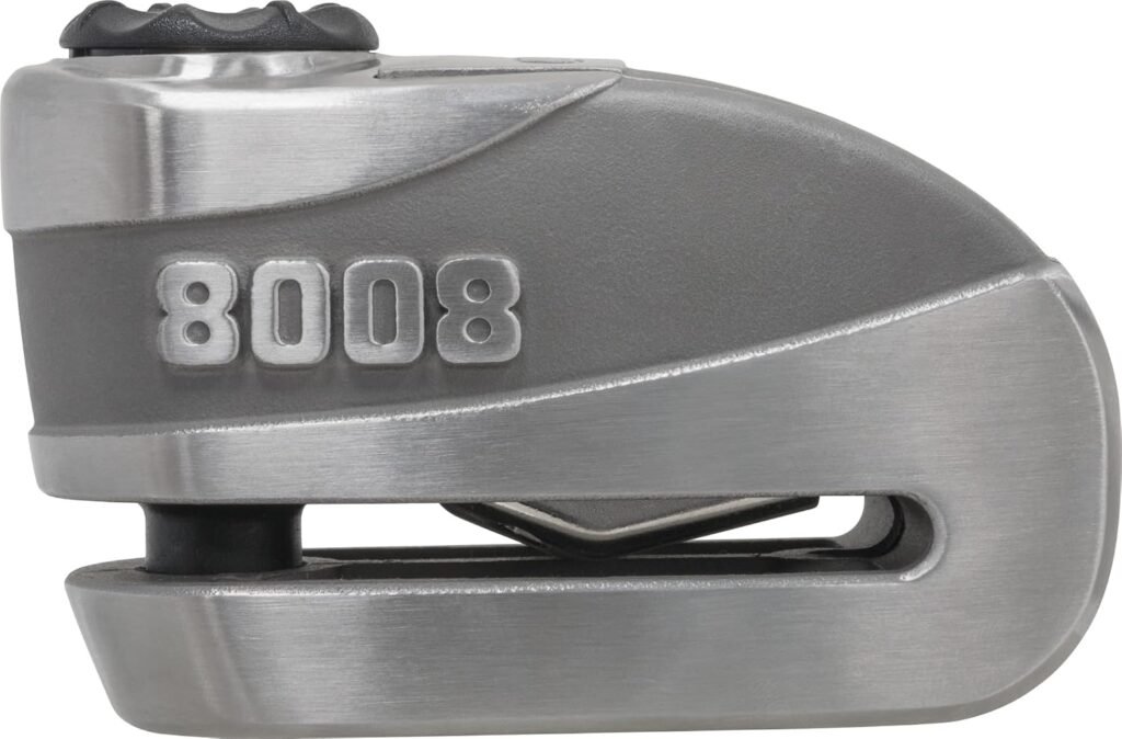 ABUS Granit Detecto XPlus 8008 2.0 Alarm Brake Disc Lock, Grey