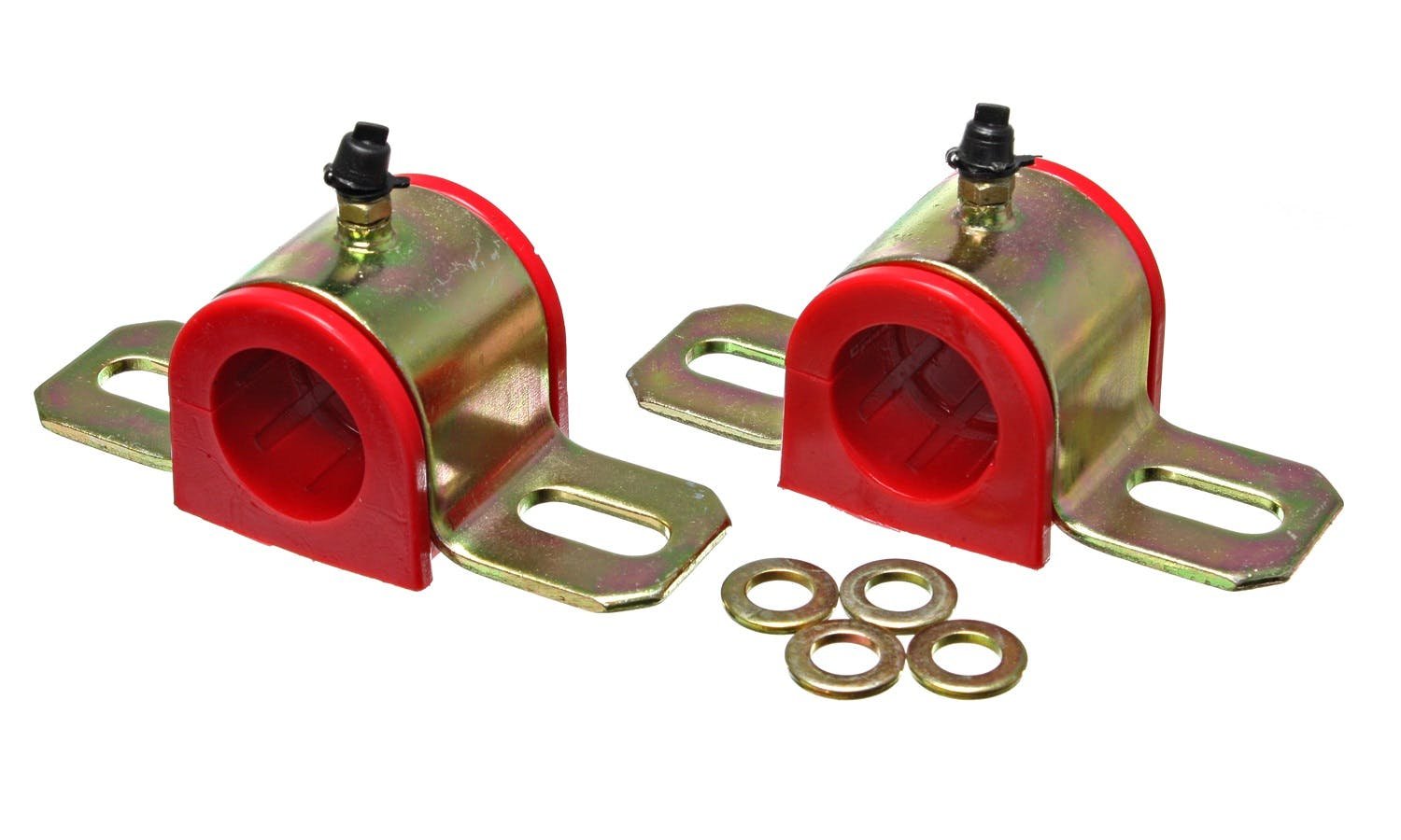 Energy Suspension 9.5161R Universal Greasable Sway Bar Bushing Set – 1 in. (25 mm), Red