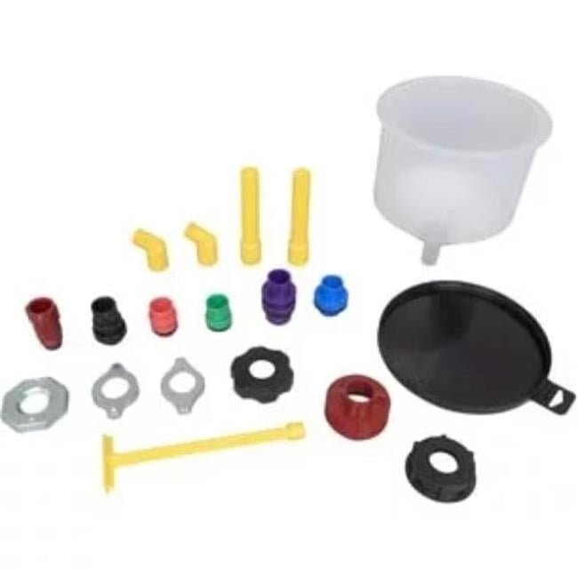 Lisle 24980 Spill-Free Funnel Kit, 19-Pc.
