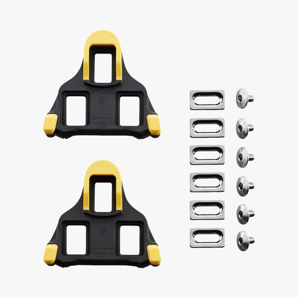 Shimano SM-SH11 SPD-SL Road Cleats (Yellow, 6-Degree Float)