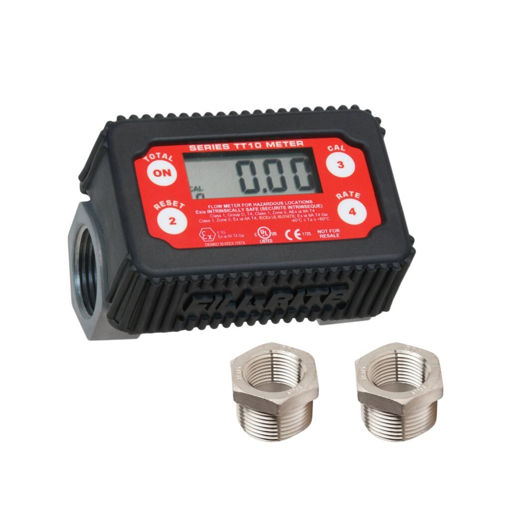 Fill-Rite TT10AN Digital In-Line Fuel Transfer Meter, 2-35 GPM