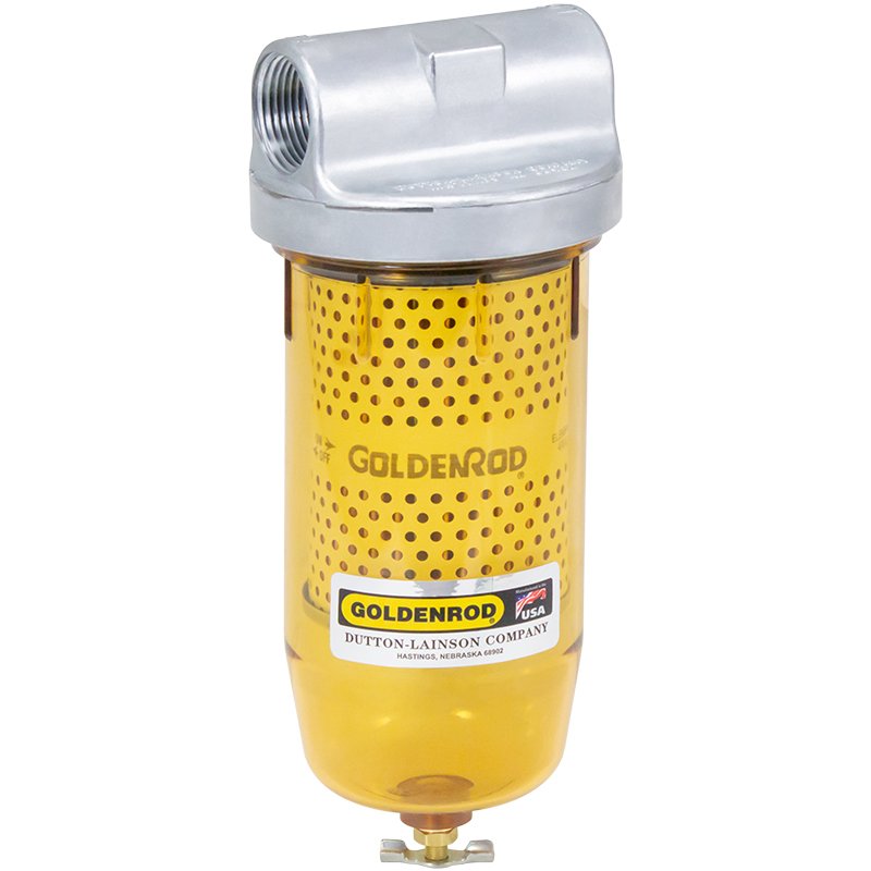 Goldenrod 495 Standard Fuel Tank Filter, 1 in. NPT, 10 Micron