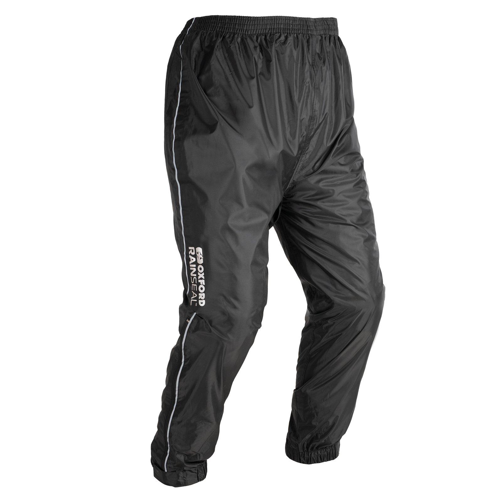 Oxford Rainseal Waterproof Motorcycle Over Pants - Black, Size L